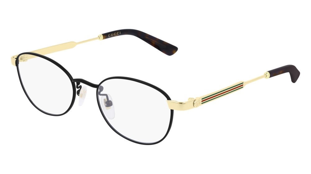 Occhiali da vista Gucci Web GG0591OJ-004 colore gold forma rotondo lenti transparent