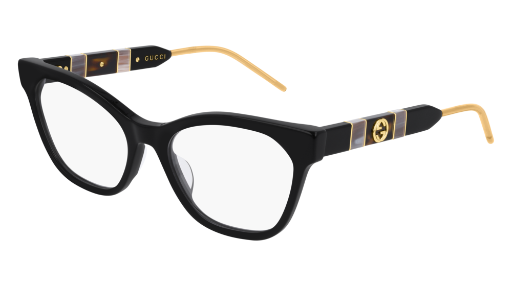 Occhiali da vista Gucci Web GG0600O-001 colore black forma cat eye lenti transparent