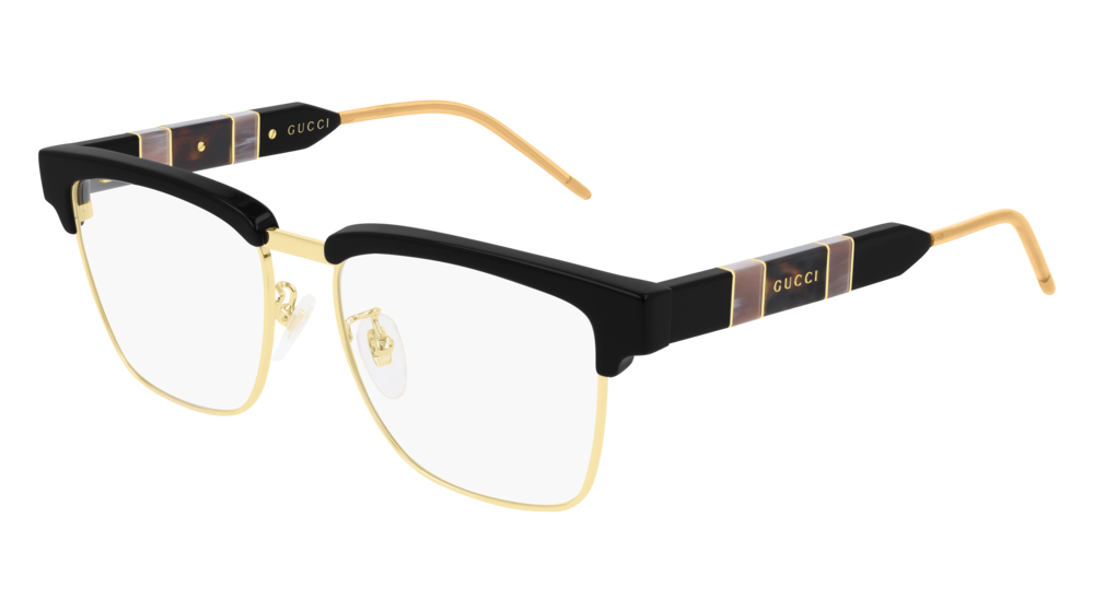 Occhiali da vista Gucci Web GG0605O-001 colore black forma rettangolare lenti transparent