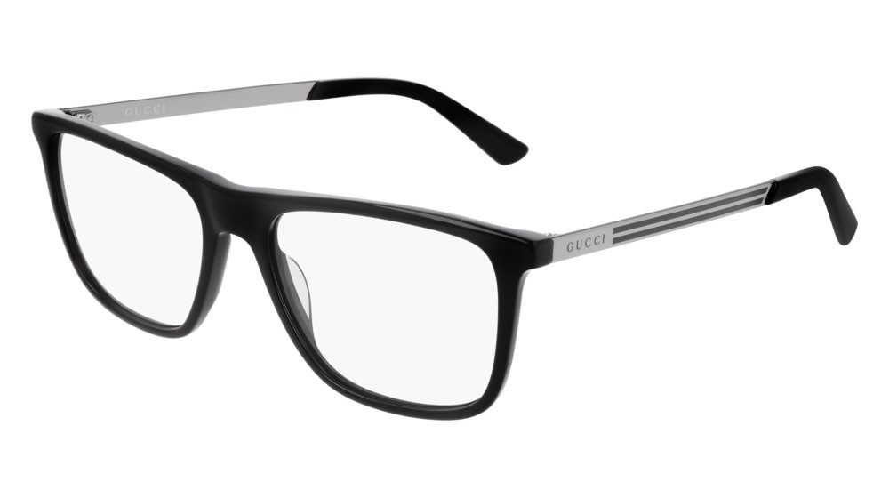 Occhiali da vista Gucci Web GG0691O-004 colore ruthenium forma rettangolare lenti transparent