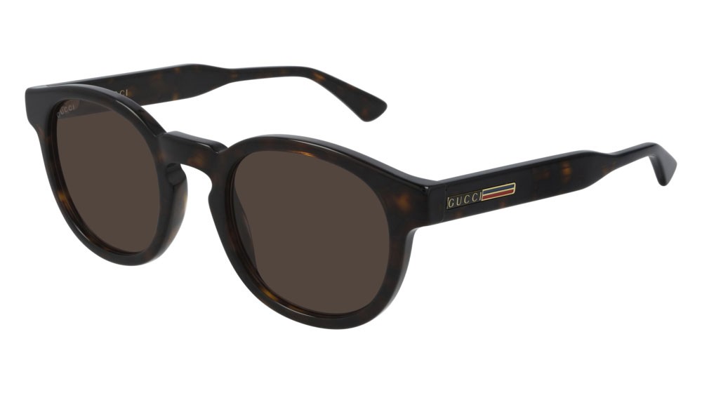 Occhiali da sole Gucci Web GG0825S-002 colore havana forma rotondo lenti brown