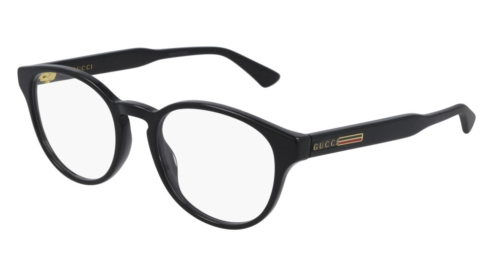 Occhiali da vista Gucci Web GG0827O-004 colore black forma rotondo lenti transparent