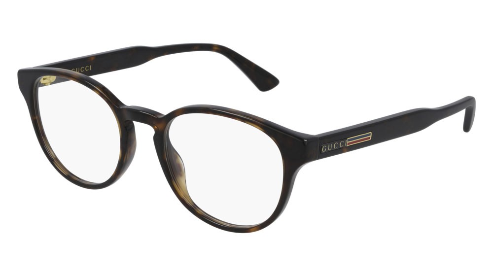 Occhiali da vista Gucci Web GG0827O-005 colore havana forma rotondo lenti transparent