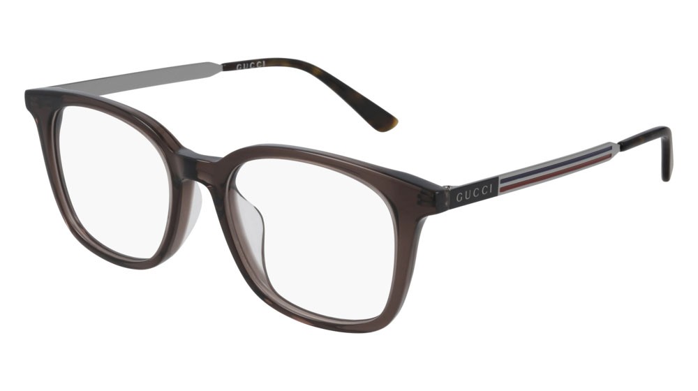 Occhiali da vista Gucci Web GG0831OA-003 colore ruthenium forma rettangolare lenti transparent