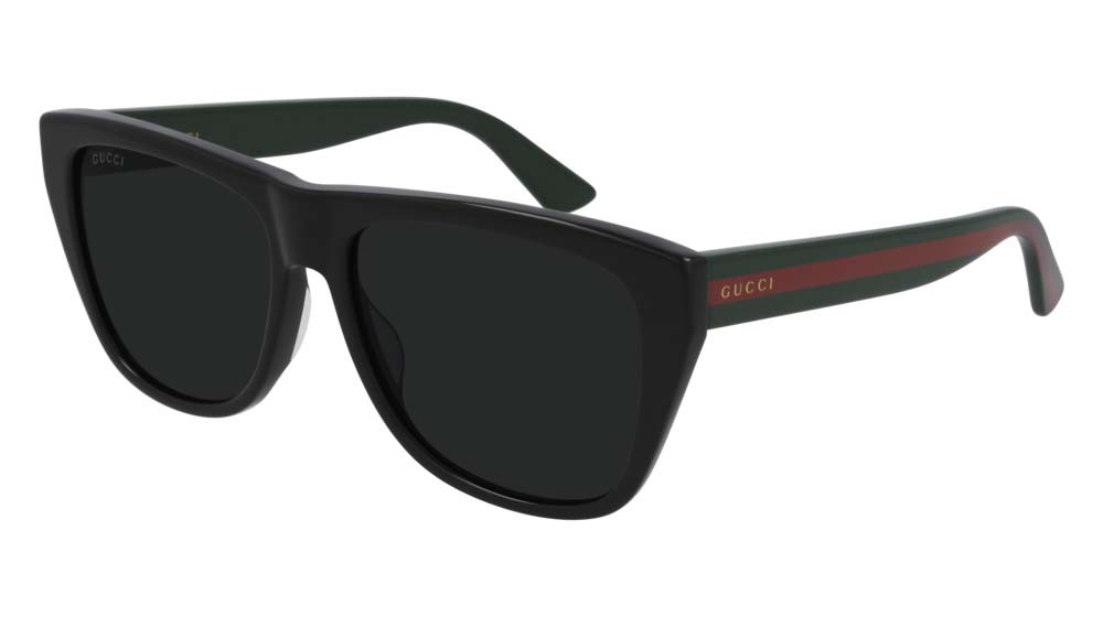 Sonnenbrillen Gucci Web GG0926S-001 farbe green form rechteckig gläser grey