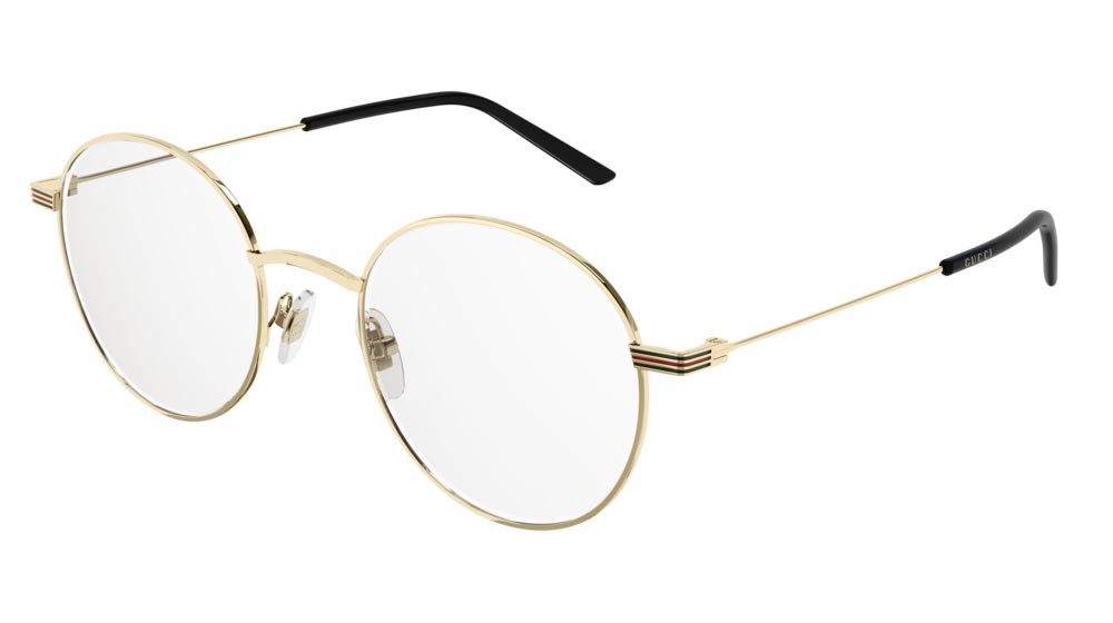 Occhiali da vista Gucci Web GG1054OK-001 colore gold forma rotondo lenti transparent
