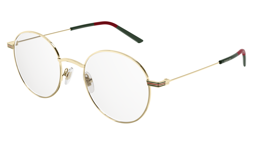 Occhiali da vista Gucci Web GG1054OK-002 colore gold forma rotondo lenti transparent