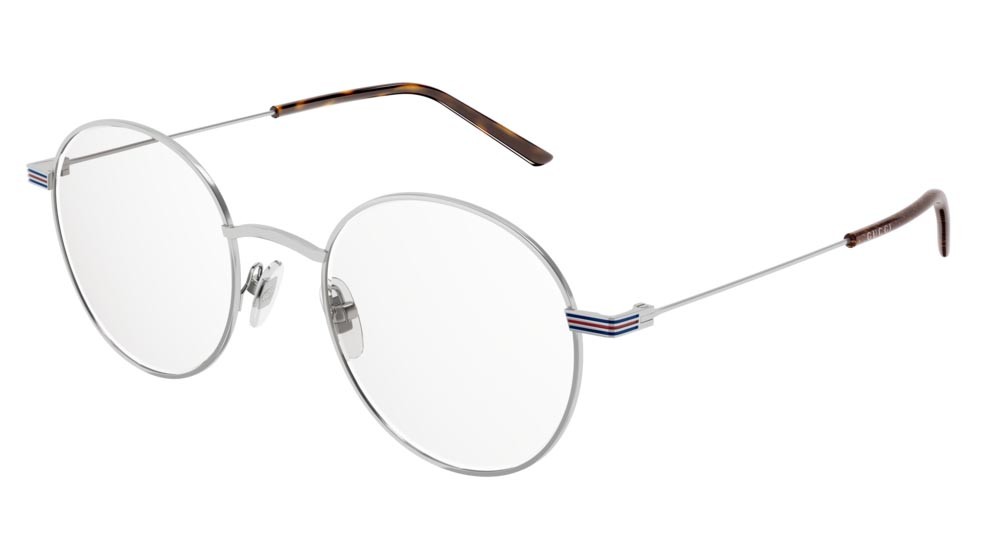 Occhiali da vista Gucci Web GG1054OK-003 colore silver forma rotondo lenti transparent