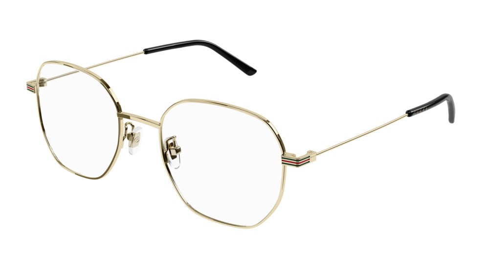 Occhiali da vista Gucci Web GG1125OA-001 colore gold forma rotondo lenti transparent