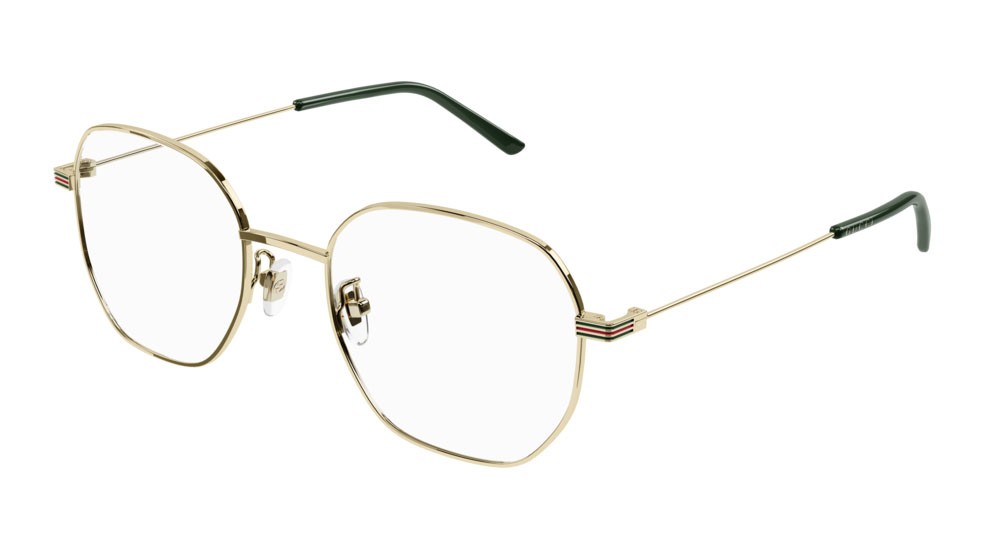 Occhiali da vista Gucci Web GG1125OA-002 colore gold forma rotondo lenti transparent