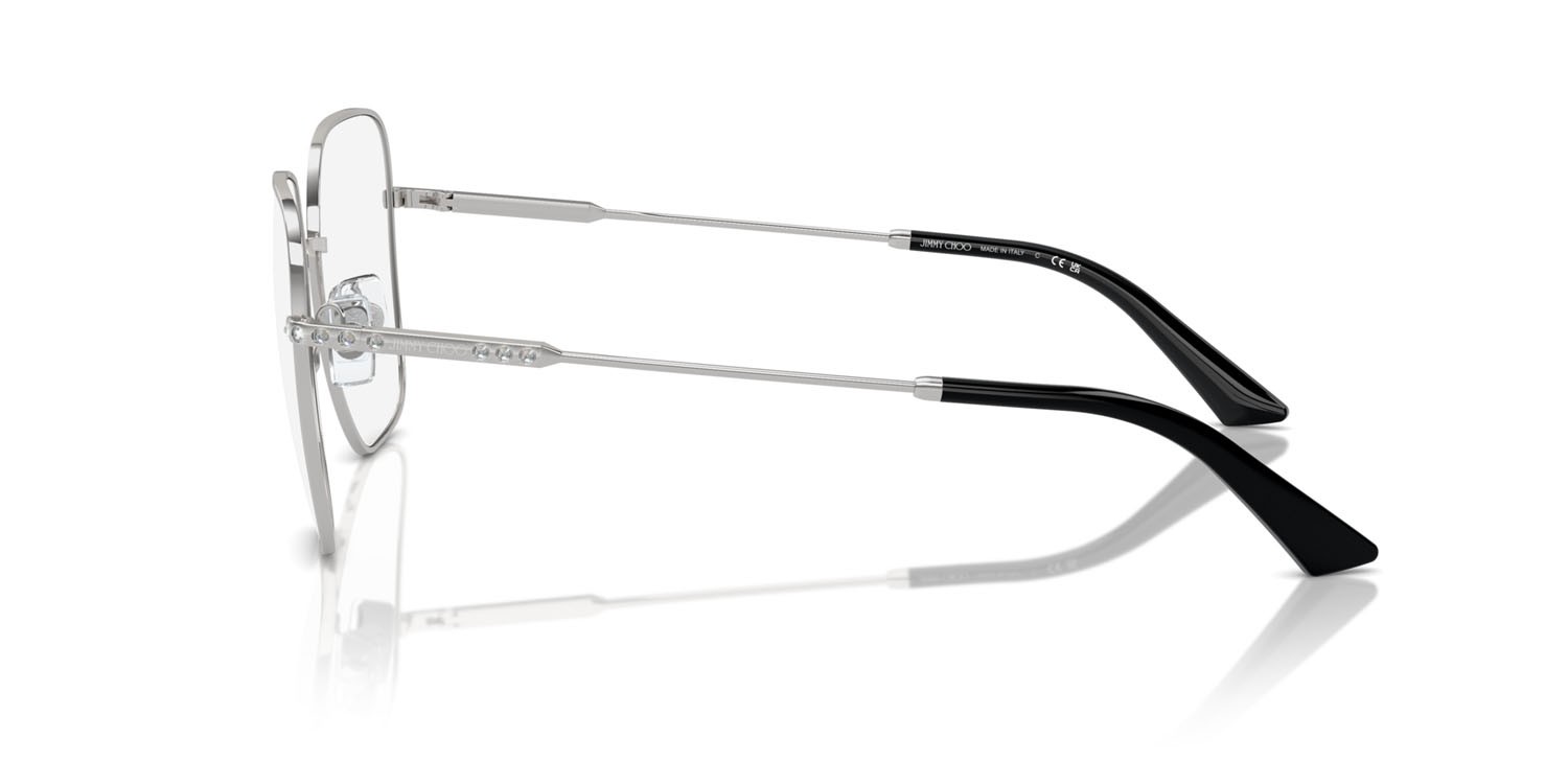Eyeglasses Jimmy Choo JC 2001B (3002) color argento shape square lenses lente demo
