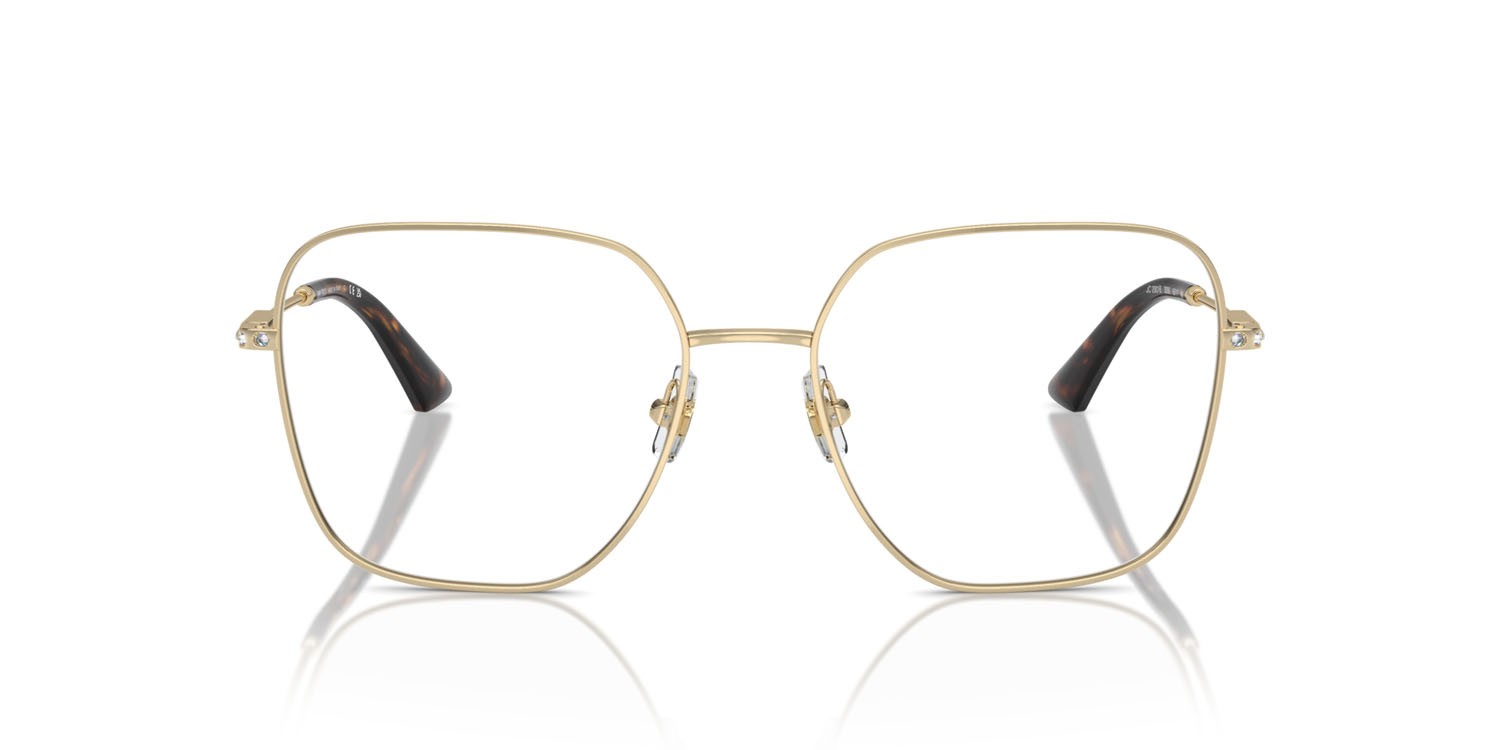 Eyeglasses Jimmy Choo JC 2001B (3006) color oro pallido shape square lenses lente demo