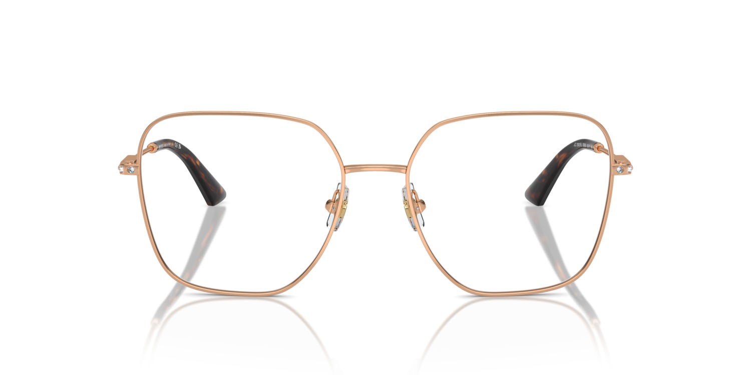 Eyeglasses Jimmy Choo JC 2001B (3008) color oro rose shape square lenses lente demo