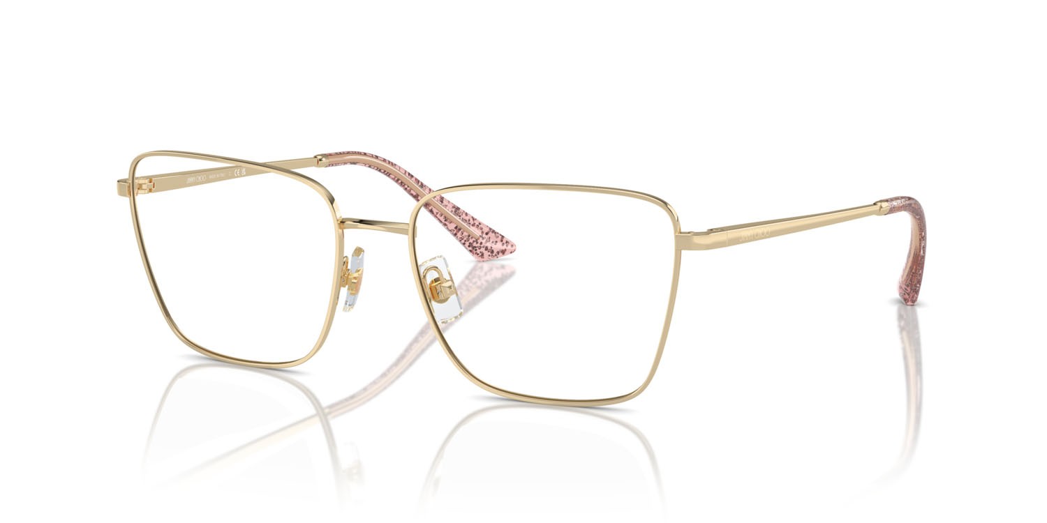 Occhiali da vista Jimmy Choo JC 2003 (3013) colore oro pallido forma quadrato lenti lente demo