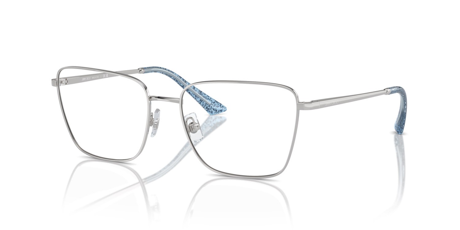 Eyeglasses Jimmy Choo JC 2003 (3014) color argento shape square lenses lente demo