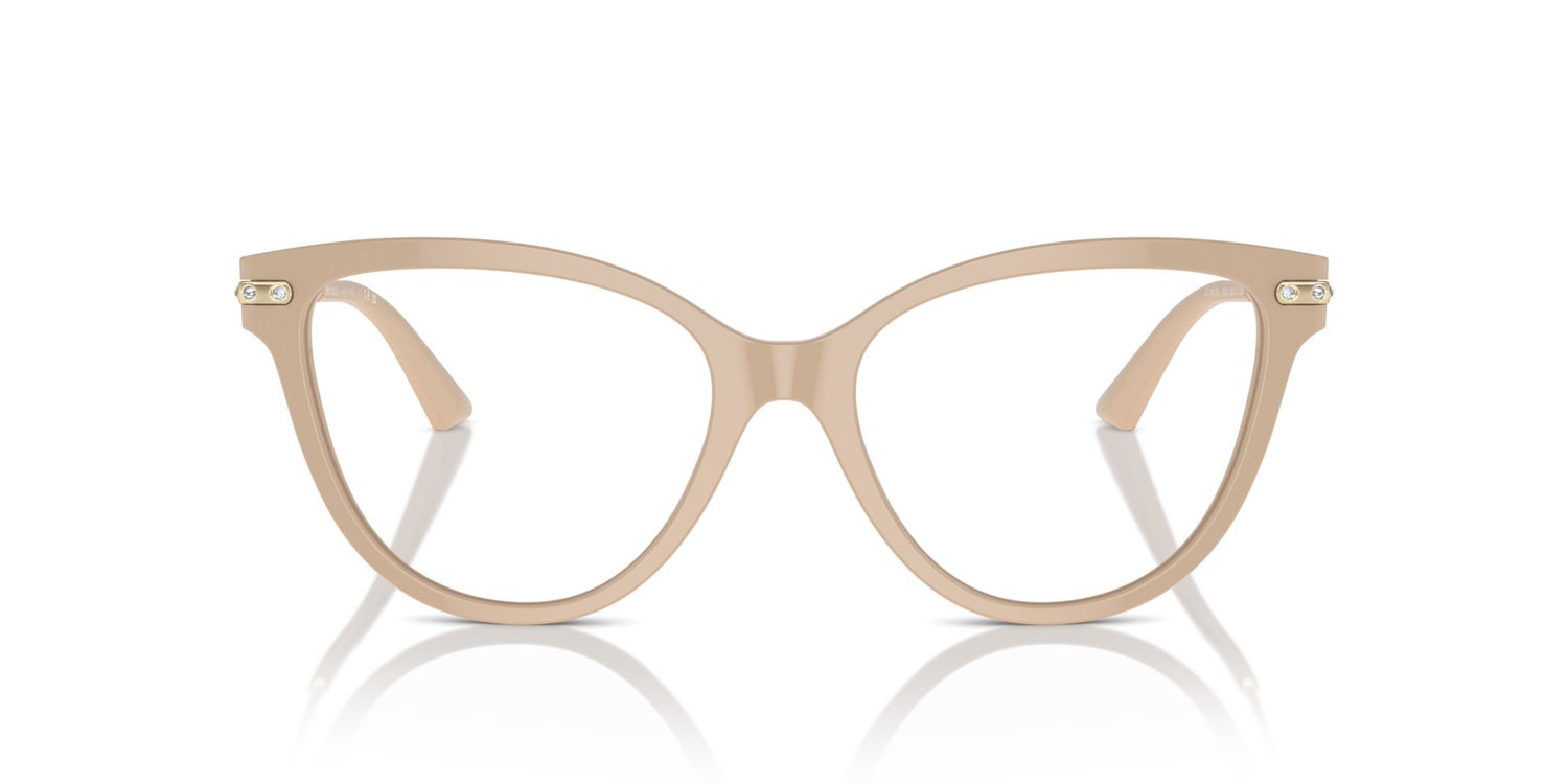 Eyeglasses Jimmy Choo JC 3001B (5015) color beige shape cat eye lenses lente demo
