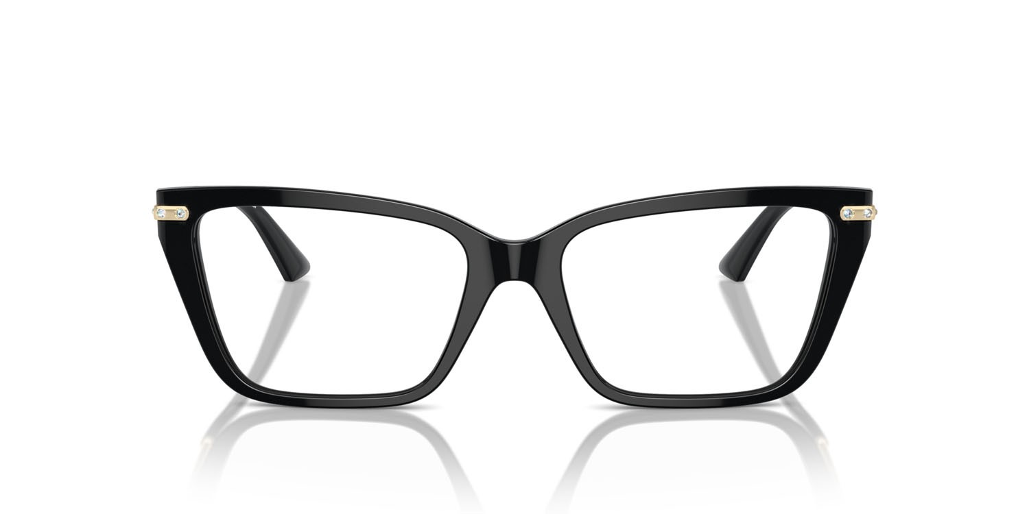 Eyeglasses Jimmy Choo JC 3002B (5000) color nero shape cat eye lenses lente demo