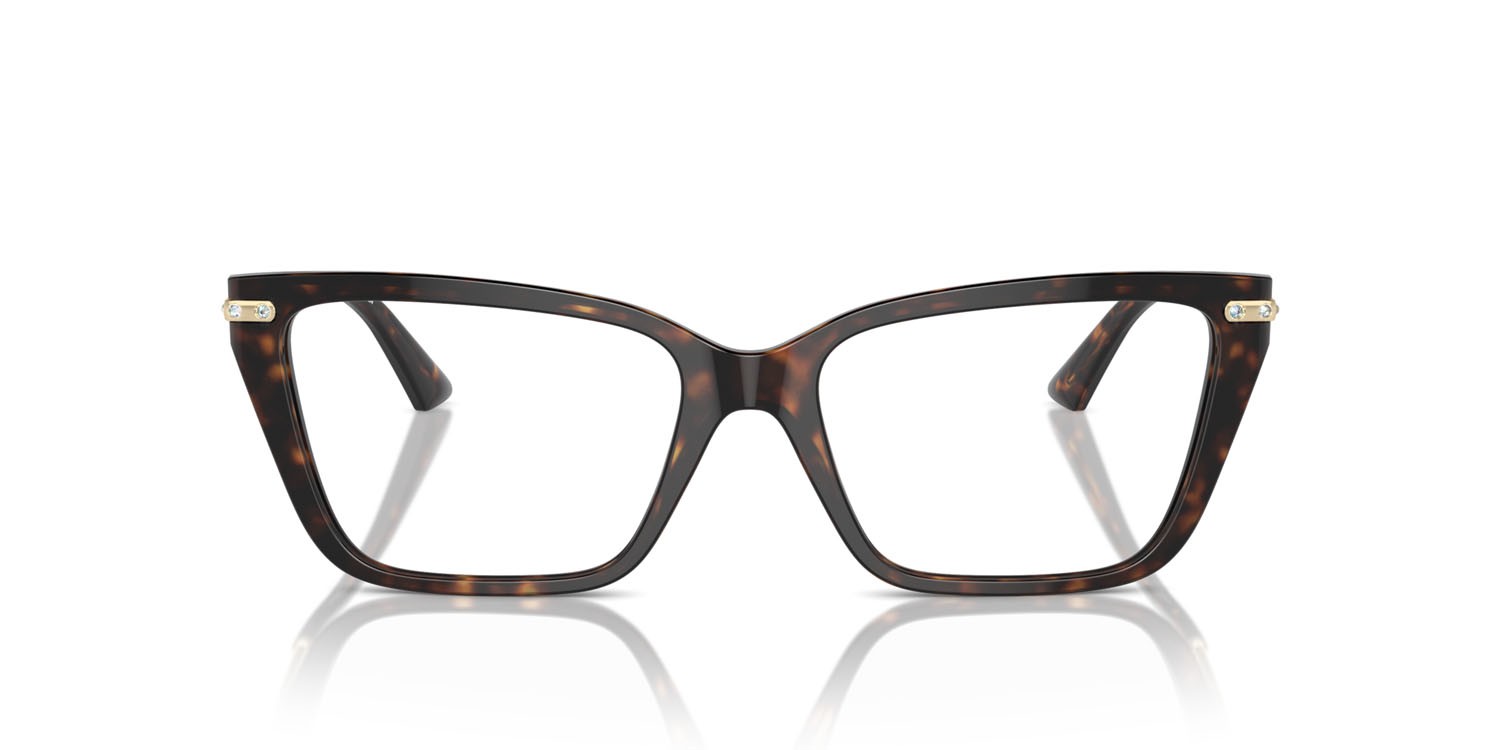 Eyeglasses Jimmy Choo JC 3002B (5002) color havana shape cat eye lenses lente demo
