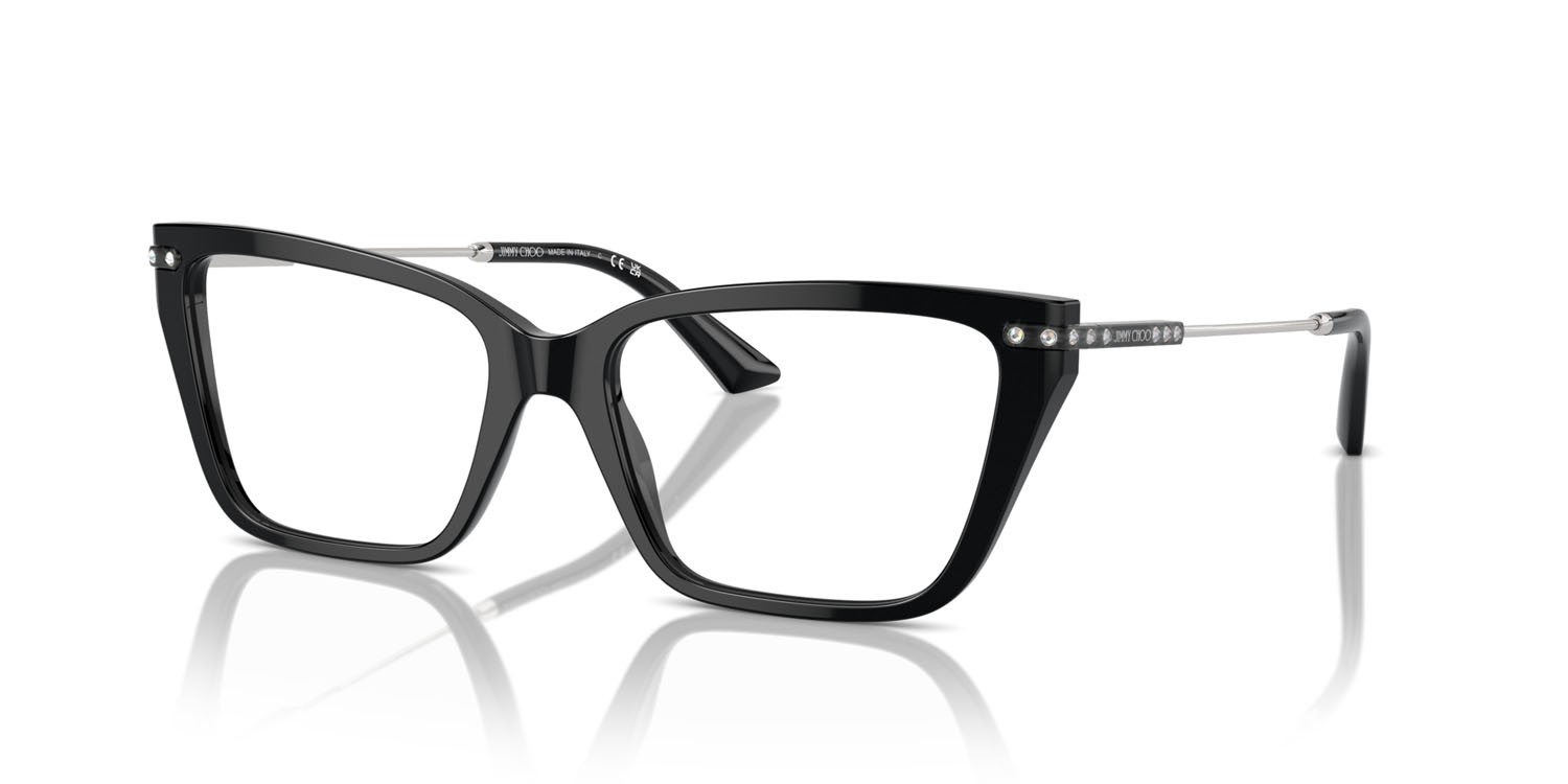 Eyeglasses Jimmy Choo JC 3002B (5017) color nero shape cat eye lenses lente demo