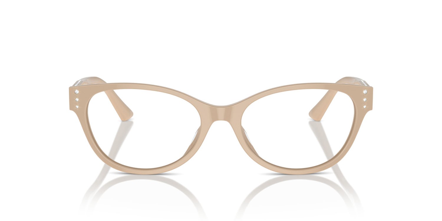 Occhiali da vista Jimmy Choo JC 3003BU (5015) colore beige forma ovale lenti lente demo