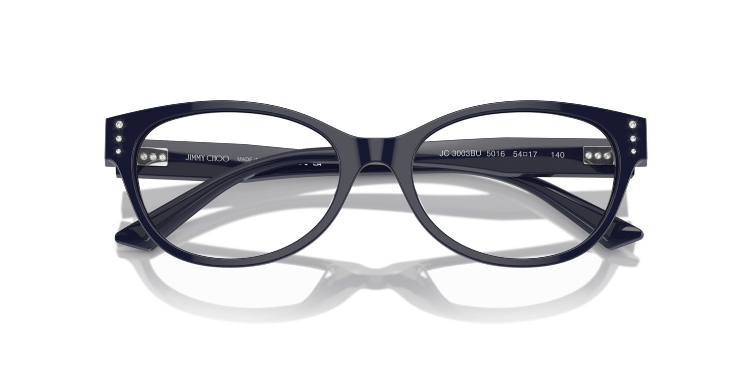 Eyeglasses Jimmy Choo JC 3003BU (5016) color blu shape oval lenses lente demo