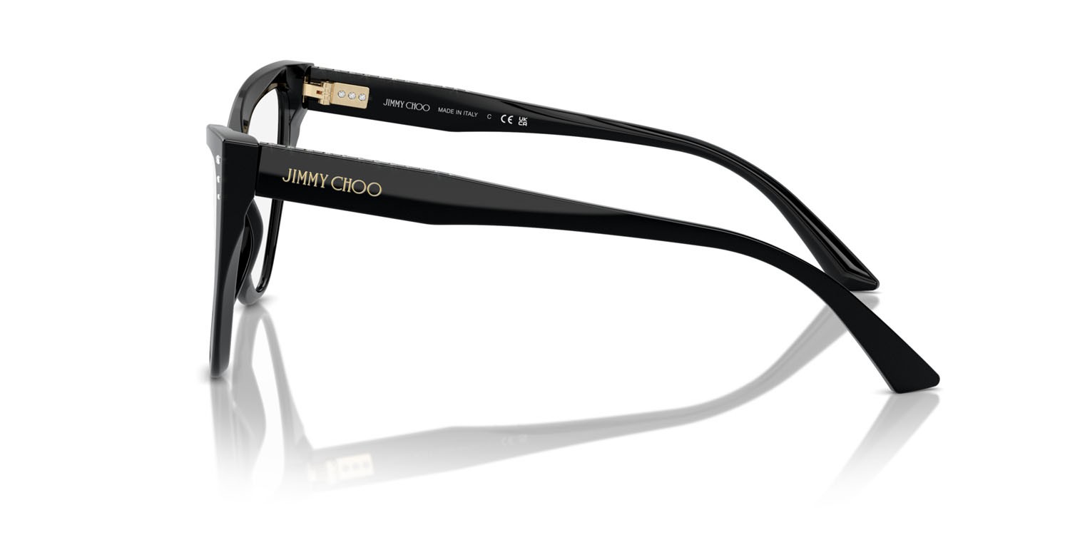 Eyeglasses Jimmy Choo JC 3004B (5000) color nero shape butterfly lenses lente demo