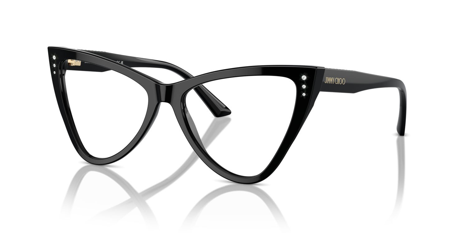 Eyeglasses Jimmy Choo JC 3004B (5000) color nero shape butterfly lenses lente demo