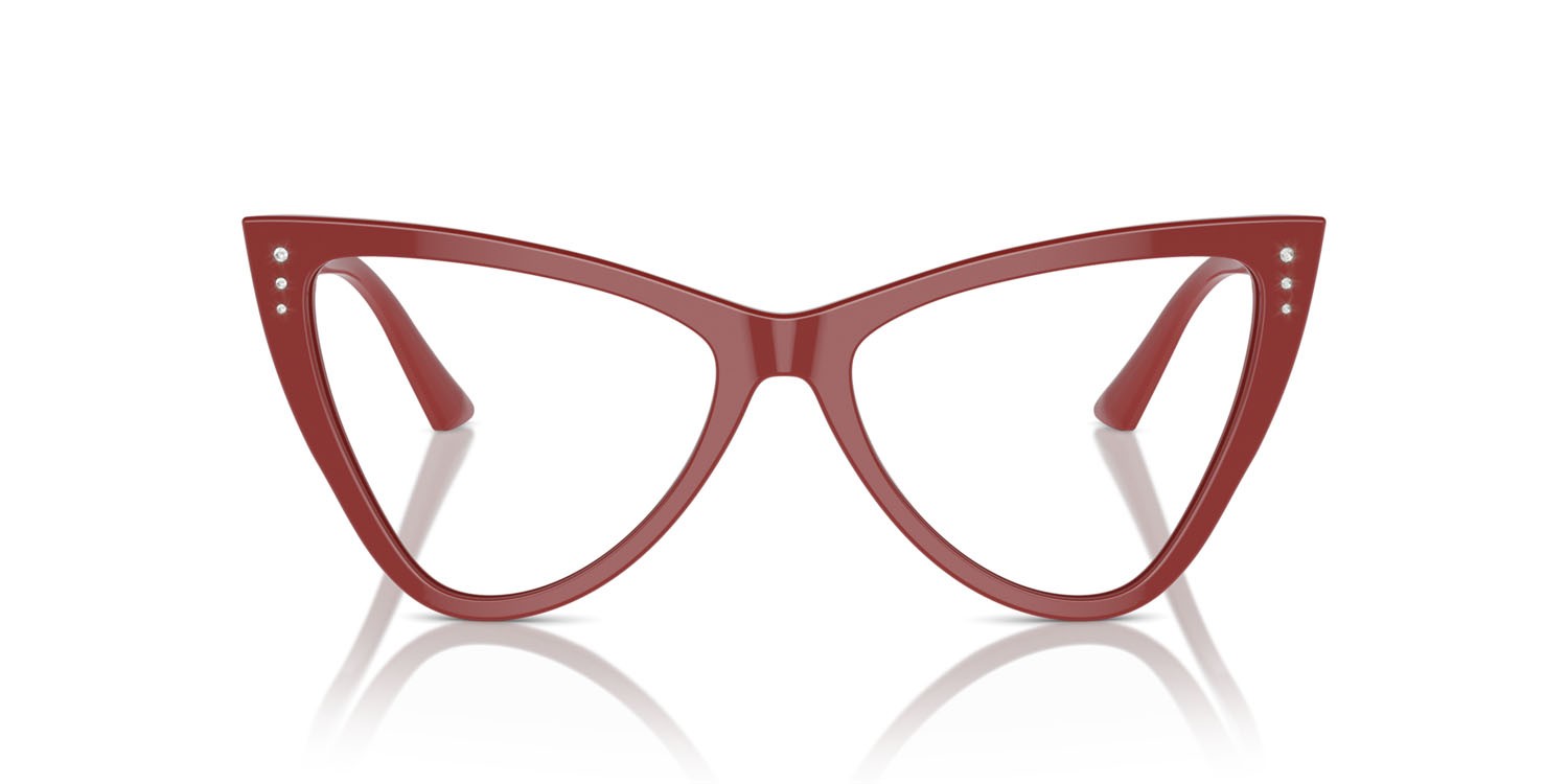 Eyeglasses Jimmy Choo JC 3004B (5013) color rosso shape butterfly lenses lente demo
