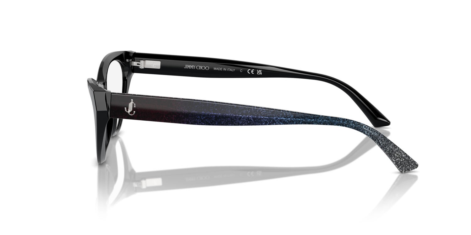Eyeglasses Jimmy Choo JC 3005 (5000) color nero shape cat eye lenses lente demo