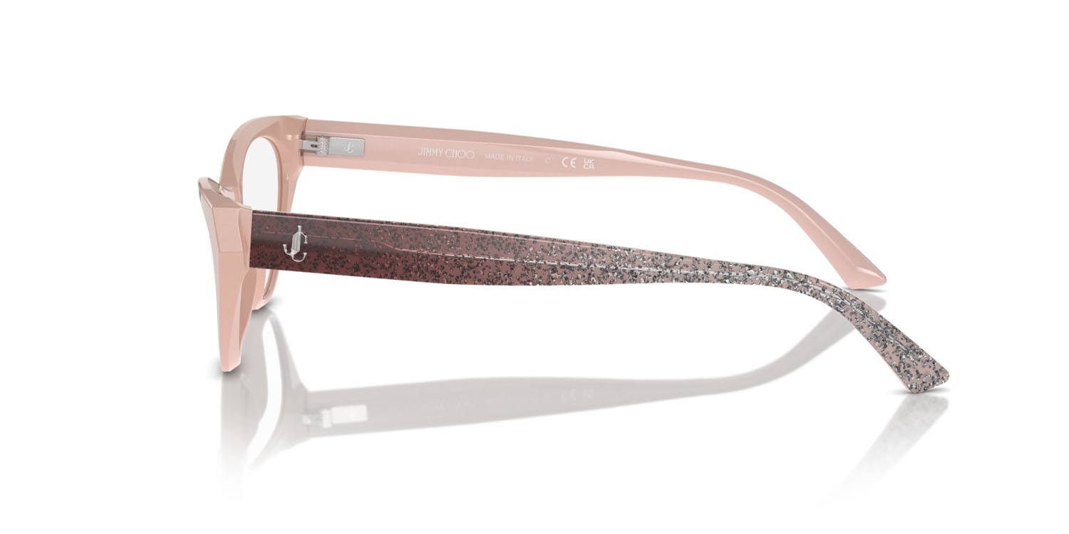 Occhiali da vista Jimmy Choo JC 3005 (5014) colore rosa forma cat eye lenti lente demo