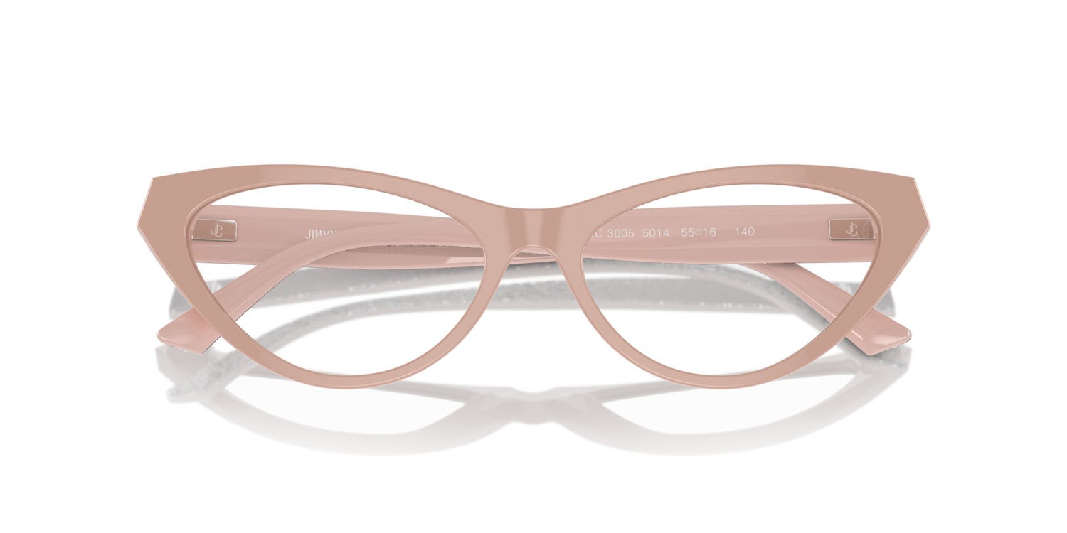 Occhiali da vista Jimmy Choo JC 3005 (5014) colore rosa forma cat eye lenti lente demo