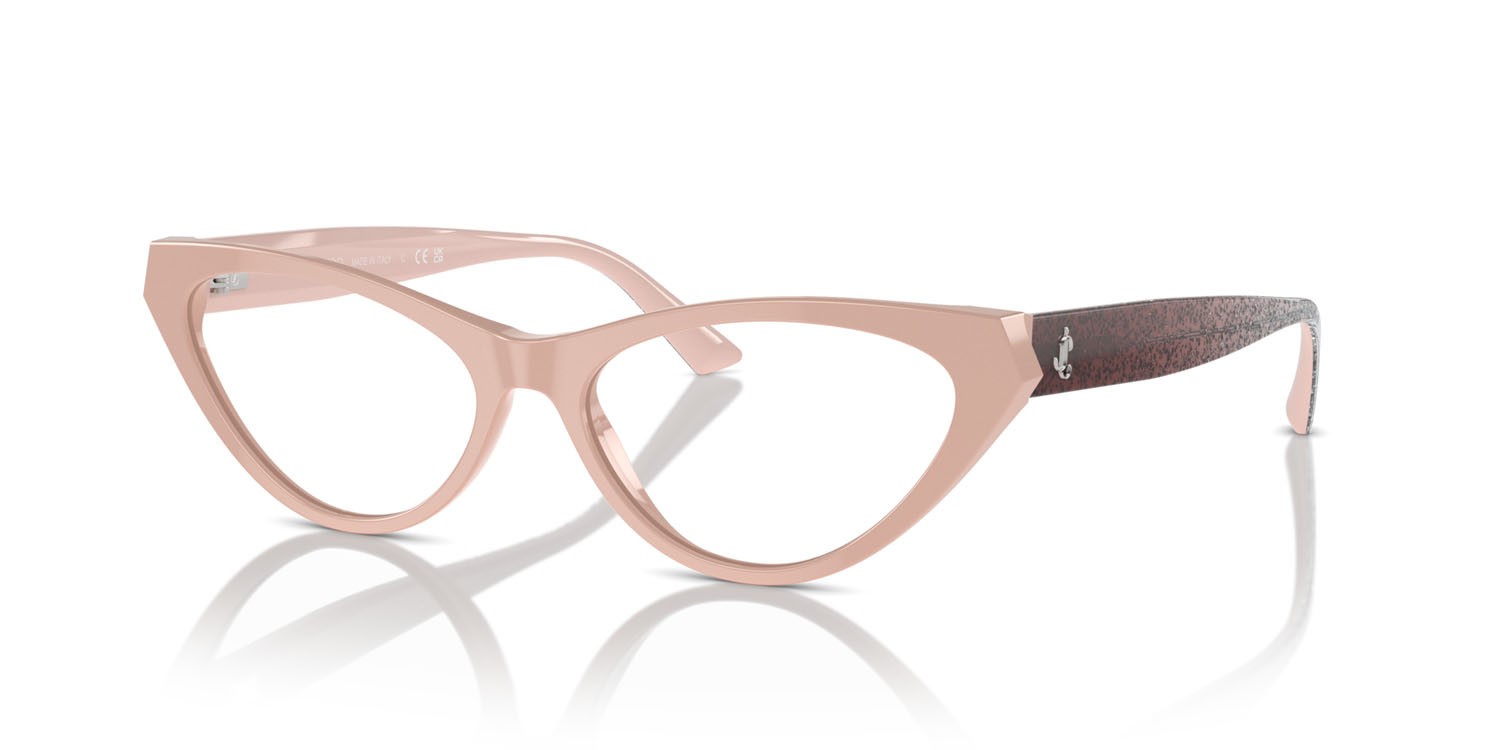Occhiali da vista Jimmy Choo JC 3005 (5014) colore rosa forma cat eye lenti lente demo