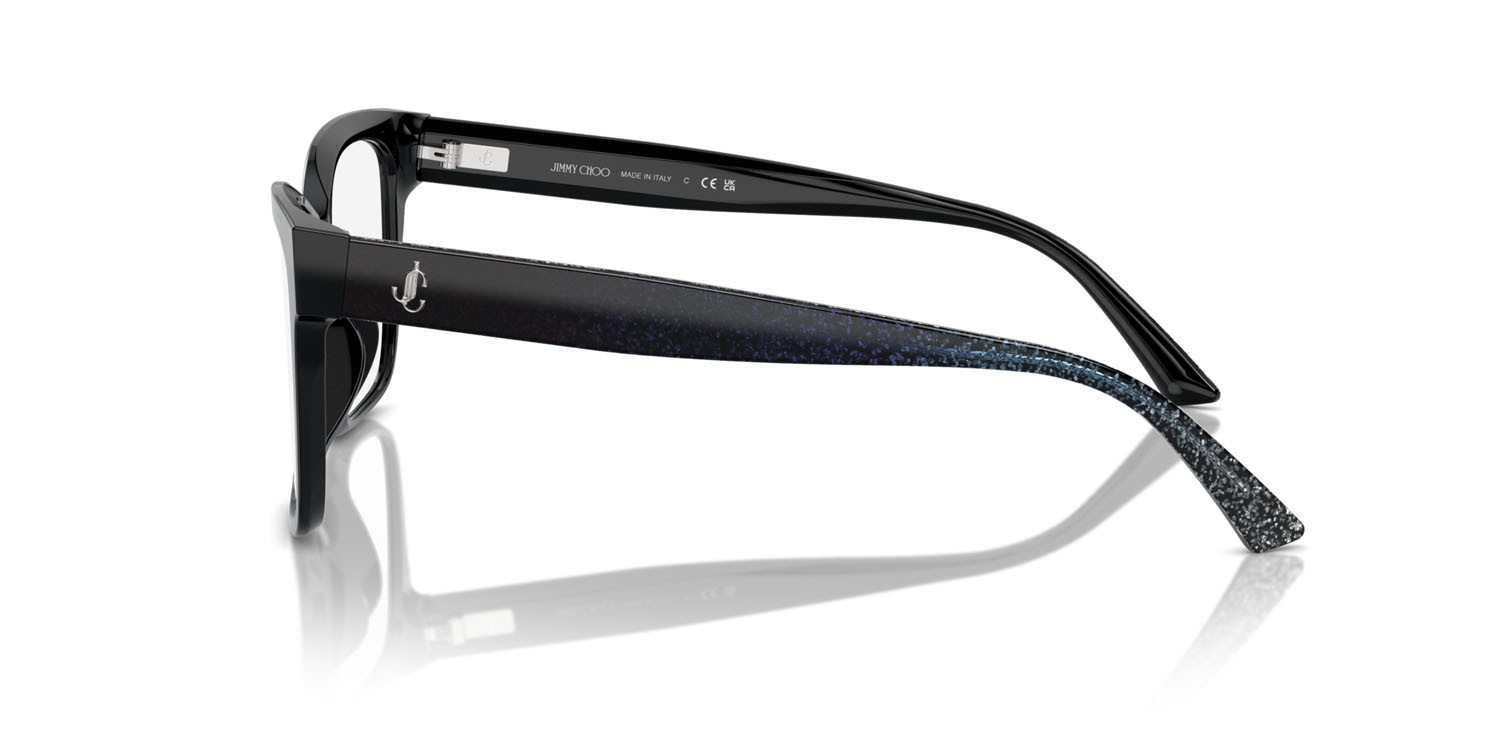 Eyeglasses Jimmy Choo JC 3006U (5000) color nero shape square lenses lente demo