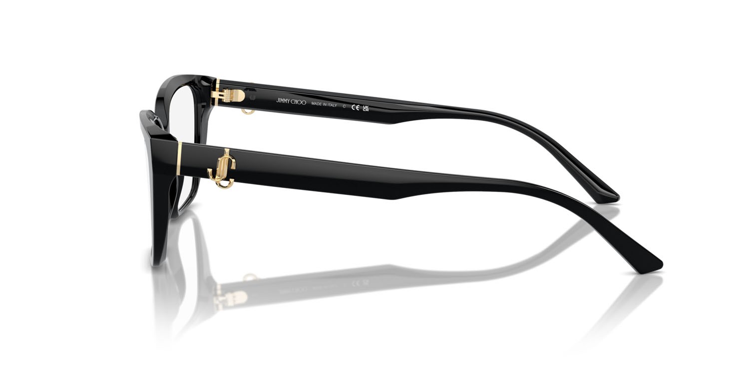 Eyeglasses Jimmy Choo JC 3008 (5000) color nero shape cat eye lenses lente demo