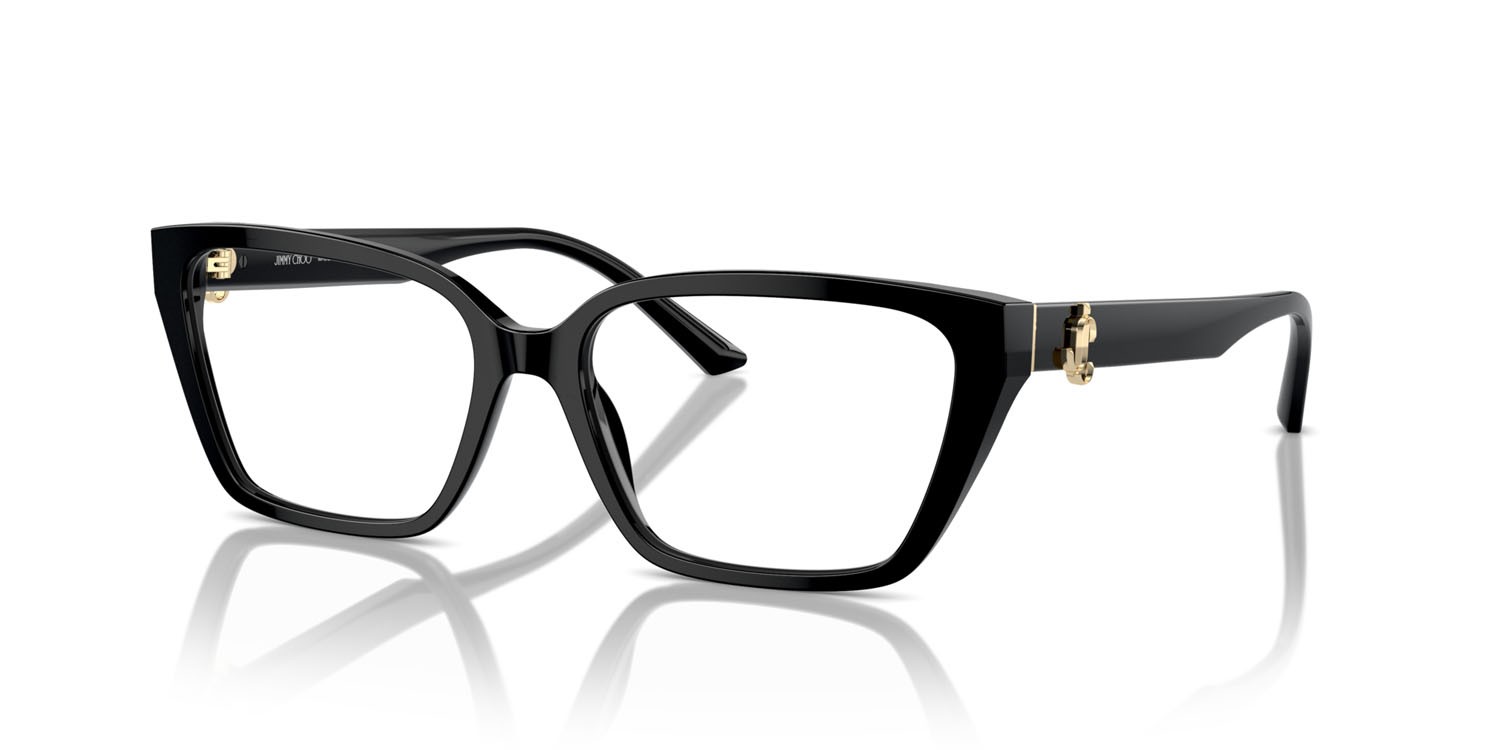 Eyeglasses Jimmy Choo JC 3008 (5000) color nero shape cat eye lenses lente demo