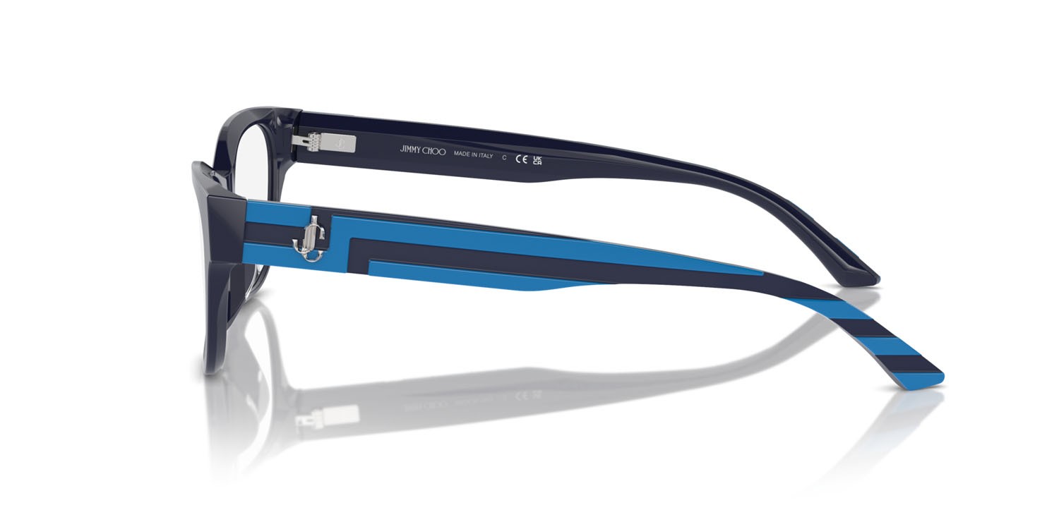 Eyeglasses Jimmy Choo JC 3010U (5016) color blu shape cat eye lenses lente demo