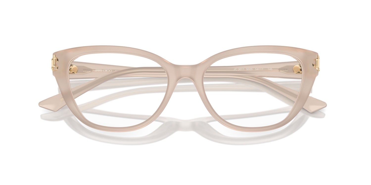 Eyeglasses Jimmy Choo JC 3011 (5025) color sabbia opale shape cat eye lenses lente demo