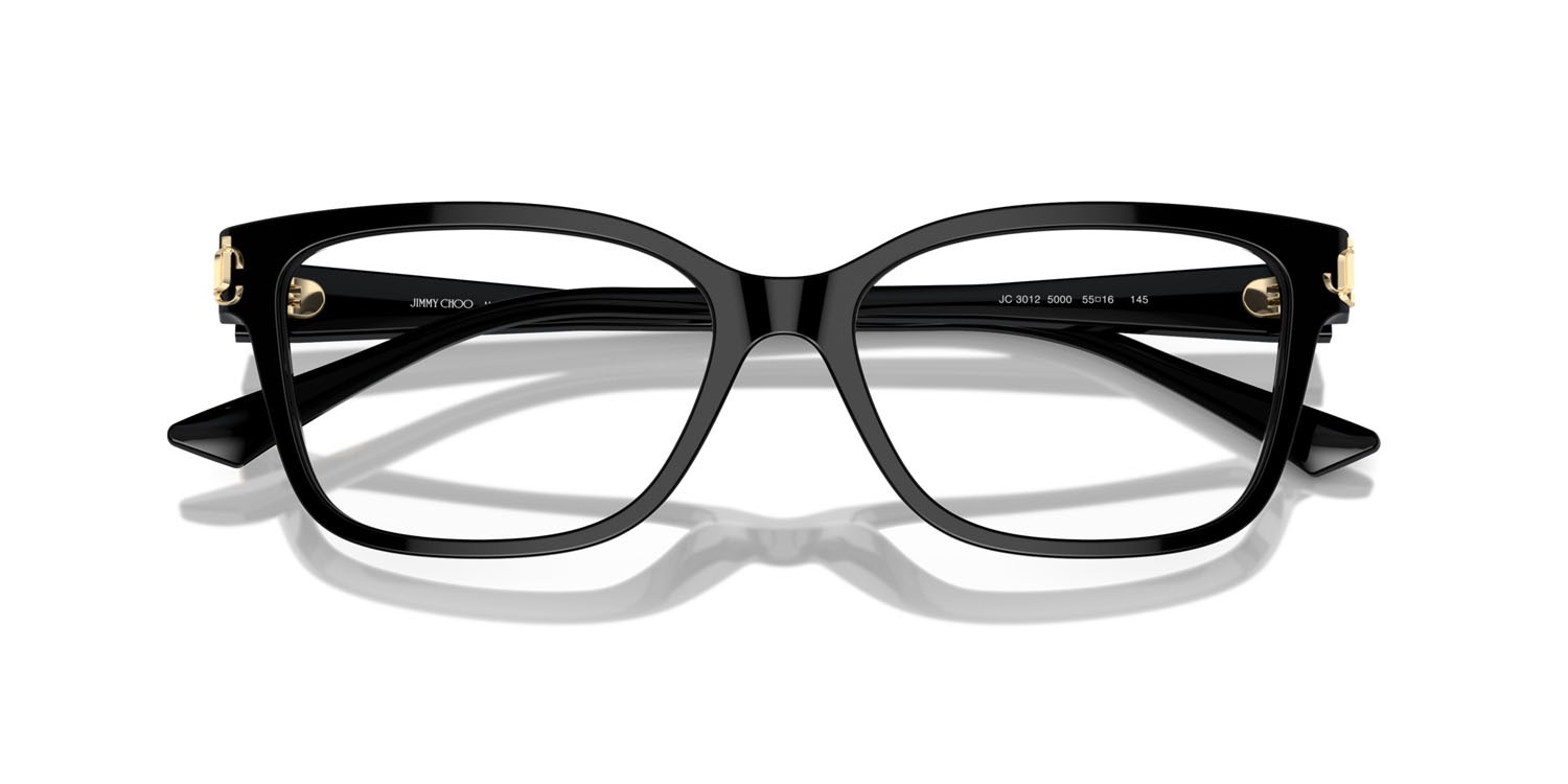 Eyeglasses Jimmy Choo JC 3012 (5000) color nero shape square lenses lente demo