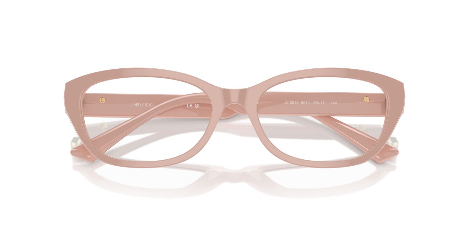 Eyeglasses Jimmy Choo JC 3015 (5014) color rosa shape oval lenses lente demo