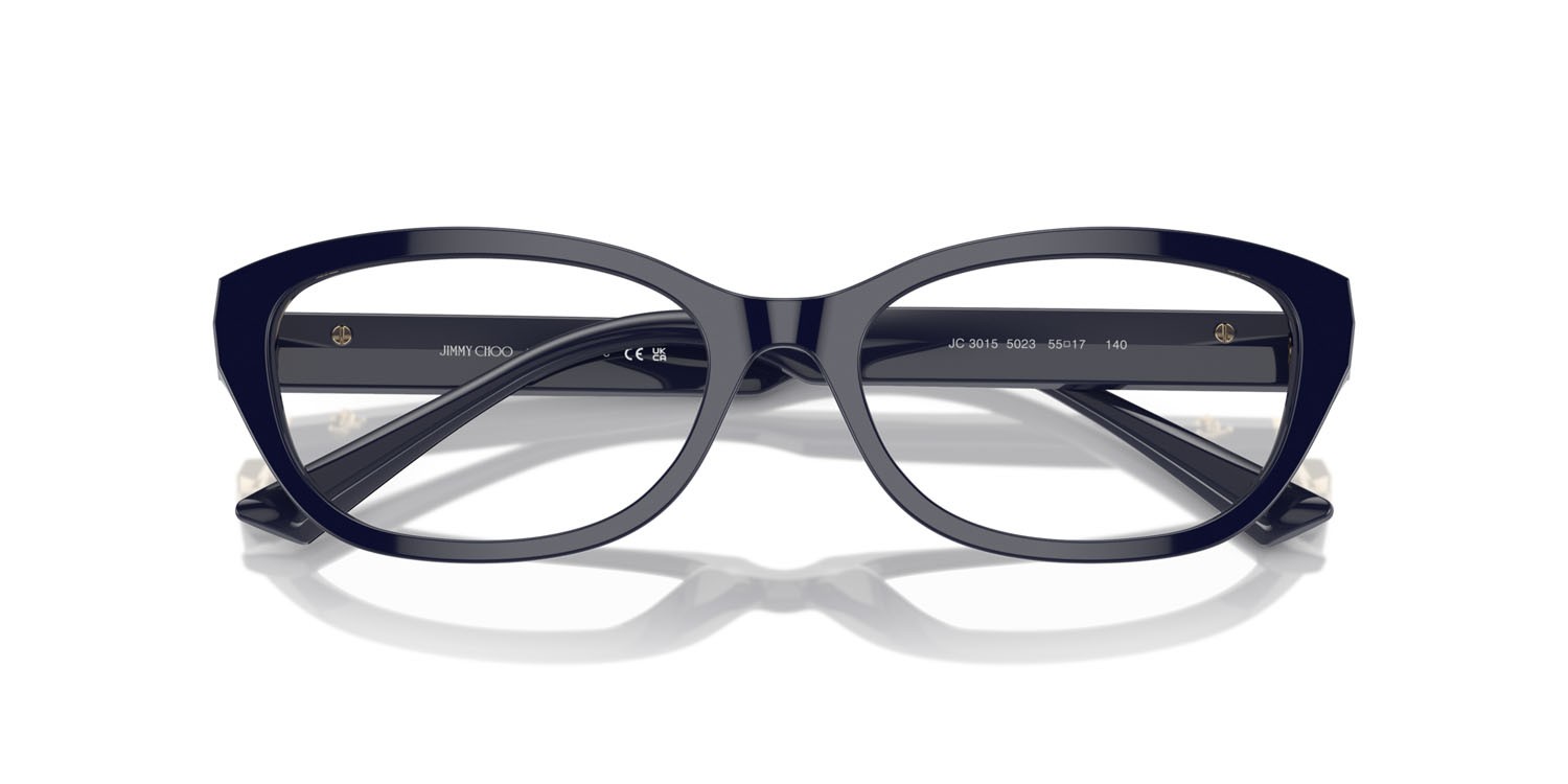 Eyeglasses Jimmy Choo JC 3015 (5023) color blu shape oval lenses lente demo
