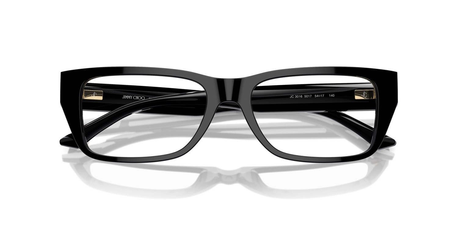Eyeglasses Jimmy Choo JC 3016 (5017) color nero shape square lenses lente demo