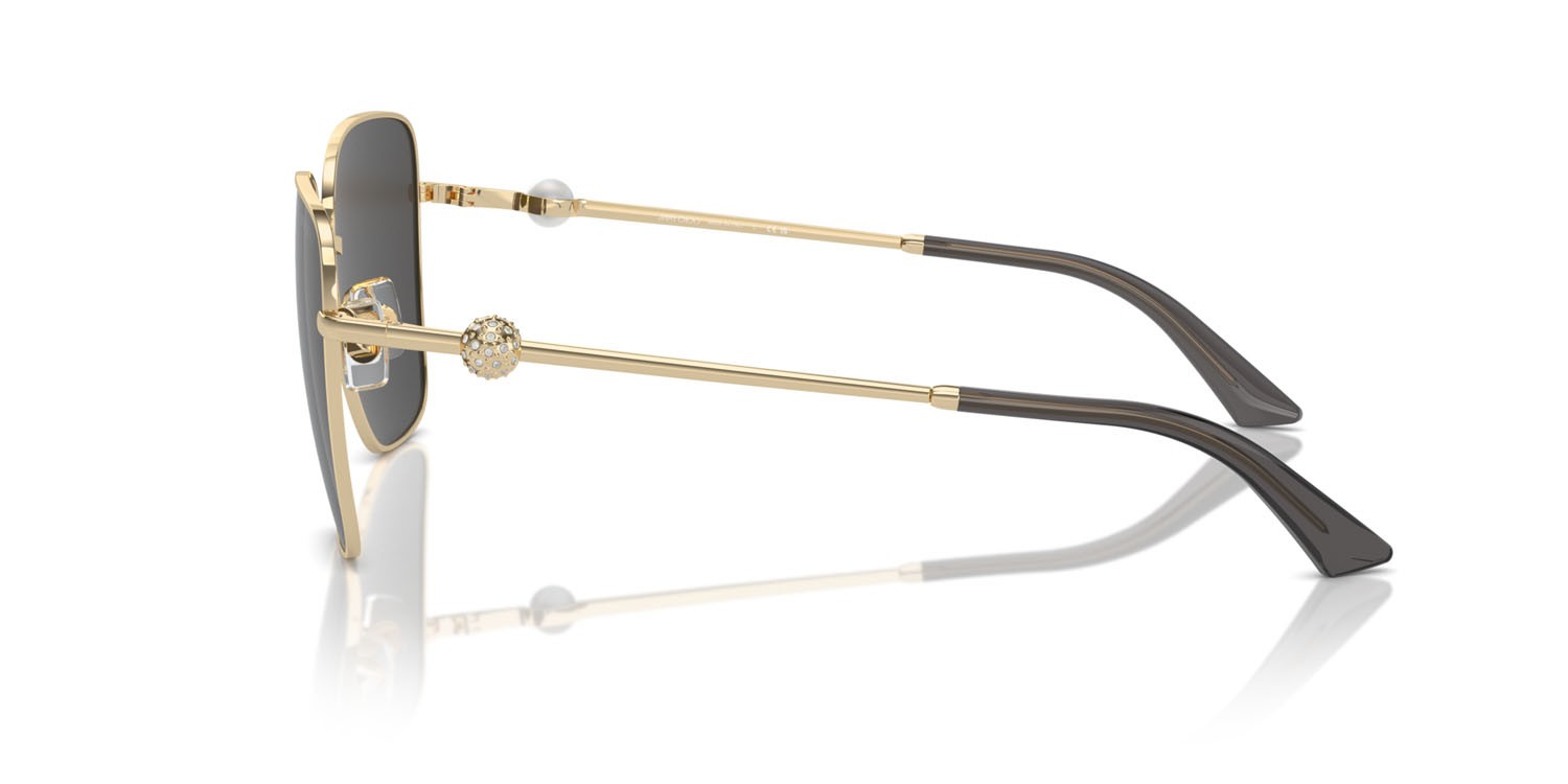 Occhiali da sole Jimmy Choo JC 4005HB (300687) colore oro pallido forma quadrato lenti grigio scuro