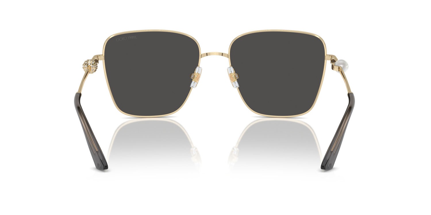 Occhiali da sole Jimmy Choo JC 4005HB (300687) colore oro pallido forma quadrato lenti grigio scuro