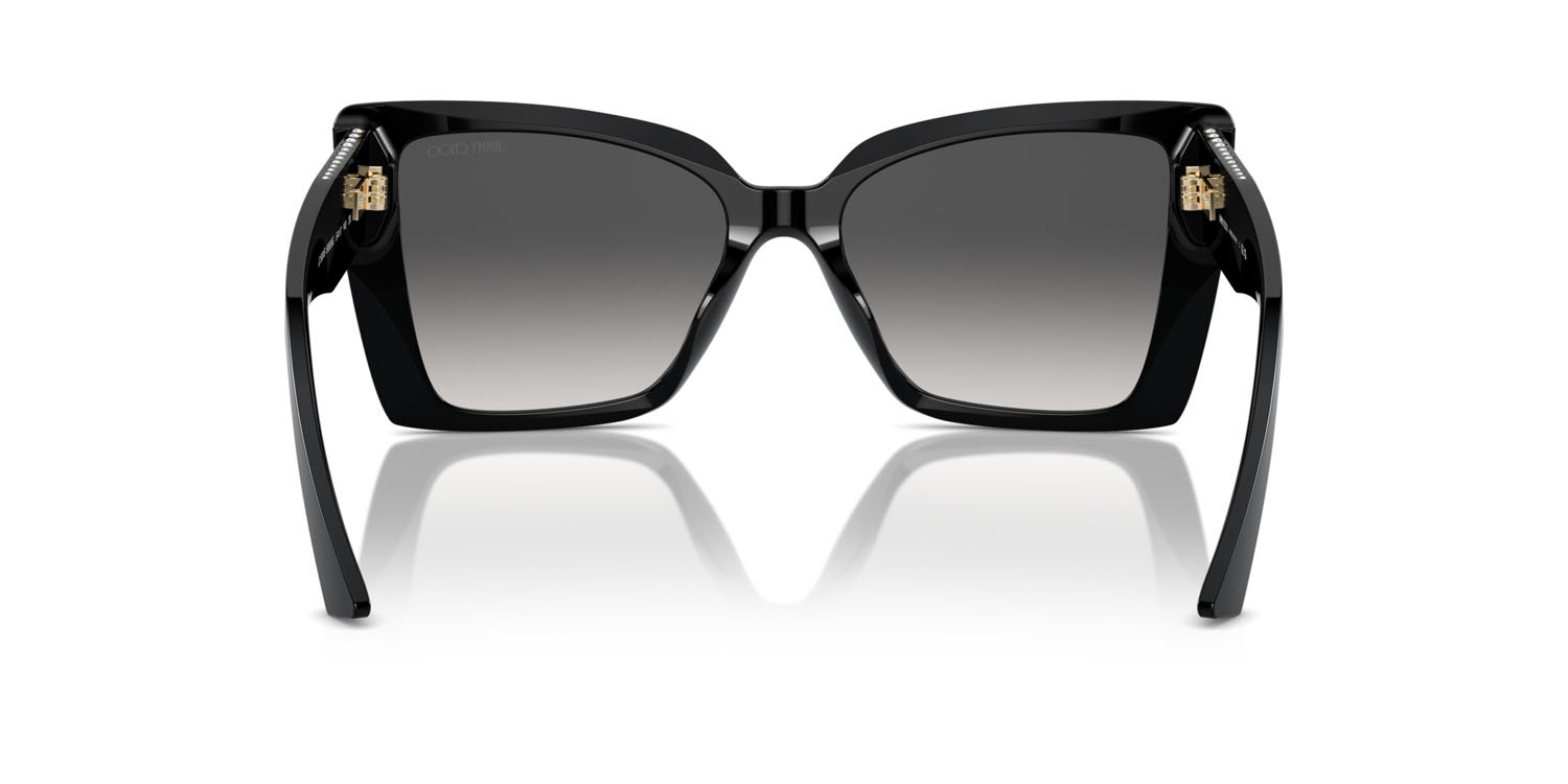 Occhiali da sole Jimmy Choo JC 5001B (50008G) colore nero forma farfalla lenti grigio sfumato