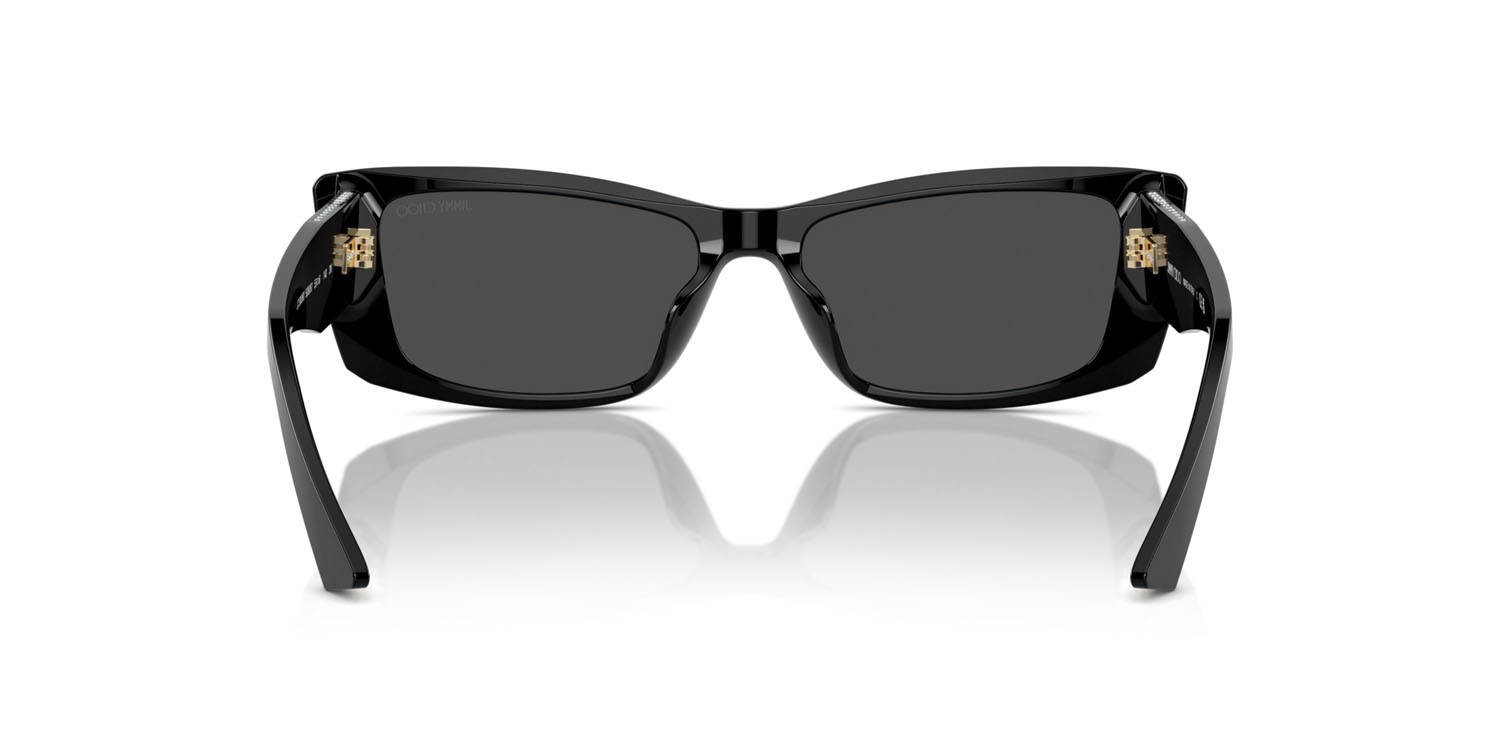 Occhiali da sole Jimmy Choo JC 5002BU (500087) colore nero forma quadrato lenti grigio scuro