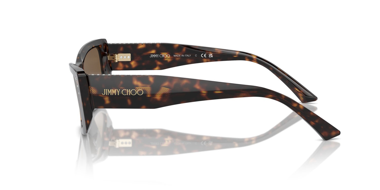 Sunglasses Jimmy Choo JC 5002BU (500273) color havana shape square lenses marrone scuro