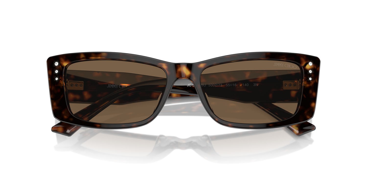 Sunglasses Jimmy Choo JC 5002BU (500273) color havana shape square lenses marrone scuro