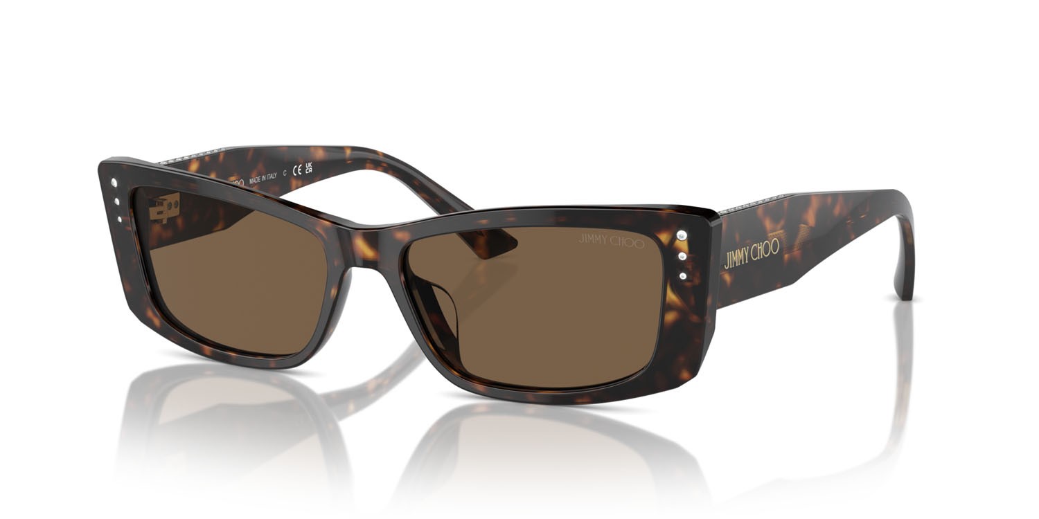 Sunglasses Jimmy Choo JC 5002BU (500273) color havana shape square lenses marrone scuro