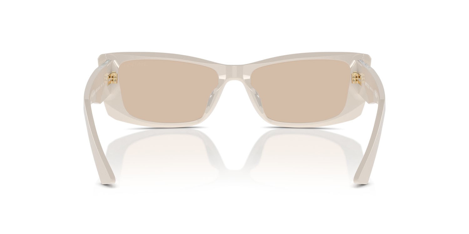 Sunglasses Jimmy Choo JC 5002BU (500893) color bianco shape square lenses marrone chiaro