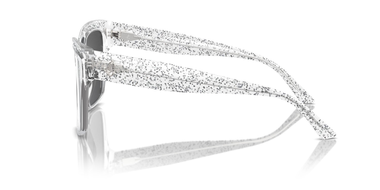 Occhiali da sole Jimmy Choo JC 5003 (50376G) colore cristallo glitterato forma quadrato lenti grigio argento specchiato